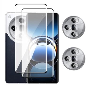 Imagem de Para OPPO Find X7 Ultra X7 X7 X6 X5 Pro, vidro temperado 3D com proteção de tela curva e filme de lente curvo
