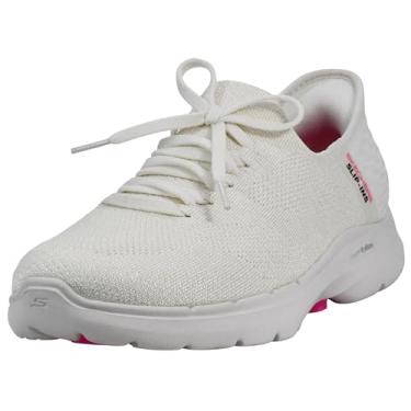 Imagem de Skechers Tênis feminino Hands Free Slip-ins Go Walk 6-Lovely Day, Off-white, 7.5 Wide