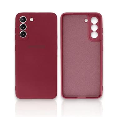 Imagem de [GL CASES] Capa Samsung M54 Capinha Samsung M54 Case Aveludada Anti Impacto Reforçada Silicone Emborrachado Com Proteção De Câmera (Vinho)