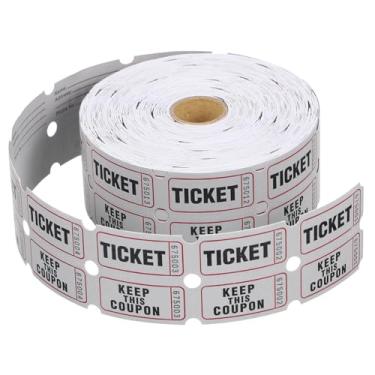 Imagem de Gogogmee Rolo de bilhetes de sorteio multifuncional para carnaval sala de aula concerto cupão de ingresso universal 1000 peças cinza