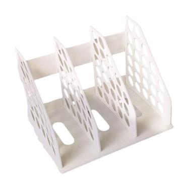Imagem de Amagogo Organizador de Arquivos, Suporte para Livros, Porta-Pastas, Organizador de Mesa Multifuncional, Porta-Revistas, de Mesa para Livros de Escritório, Bege