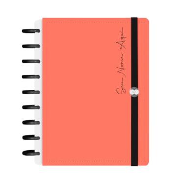 Imagem de Caderno De Disco Iscool Inteligente 140 Folhas Personalizado Solid Fluor Laranja M+