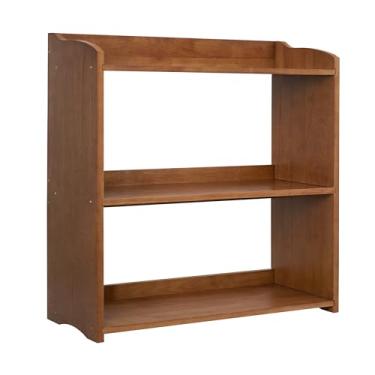 Imagem de YCICI Small Bookshelf, Wood Bookshelf, 3 Tier Bookcase, Freestanding Display Storage Shelves, Open Bookcase for Bedroom, Living Room and Office (Brown, 3 Tier)