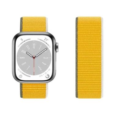 Imagem de Pulseira De Nylon Para Apple Watch Band 44mm 42 40mm 45mm 38 41mm Brac