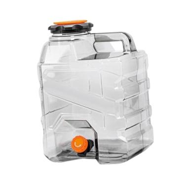 Imagem de menolana Balde dispensador de água, recipiente para armazenamento de bebidas com alça, reutilizável, sem vazamento, barril para transporte de água, para, 15l