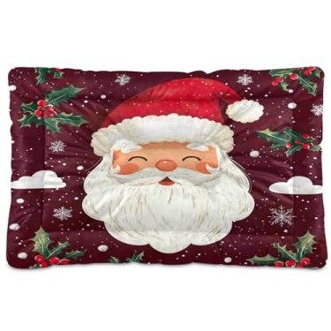 Imagem de SEHANY Cama de Natal para cães e gatos com fundo antiderrapante, cama de canil, colchão macio para animais de estimação, lavável, para cães pequenos, médios e grandes, gatos, 91 x 61 cm