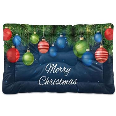 Imagem de SEHANY Cama de bola de Natal para cães e gatos com fundo antiderrapante, cama de canil, colchão macio para animais de estimação, lavável, almofada de cama para cães pequenos, médios e grandes, gatos