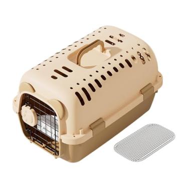Imagem de Dualoai Caixa de transporte de candidatos de capa de gato de canil portador de carrinho de animais, L