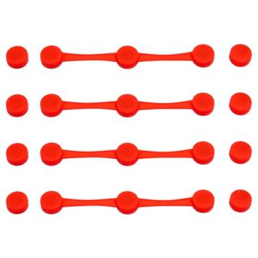 Imagem de Fivelas magnéticas de silicone para fritadeira a ar, 12 peças de suportes magnéticos de papel pergaminho resistente ao calor, clipes de fixação para travar forro de airfryer
