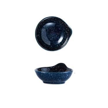 Imagem de Tigela para molho Prato para molho de restaurante, prato para temperos, soja, vinagre, tigela cerâmica para sushi(Starry sky)