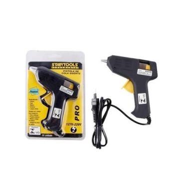 Imagem de Pistola De Cola Quente Pequena Bivolt 8W - Preta - Startools