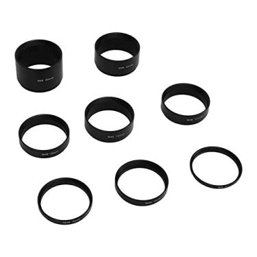 Imagem de AYNEFY Kit de Extensão de Telescópio M48 Com 8 Anéis, Construção Em Liga de Alumínio para Astrofotografia, Melhoria de Qualidade de Imagem