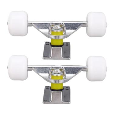 Imagem de RiToEasysports Conjunto de Caminhões e Rodas, Caminhão Longboard de Liga de Alumínio de 5 Polegadas Com 4 Rodas de Alto Desempenho para Patinação de Rua e Peças de Reposição (#11)