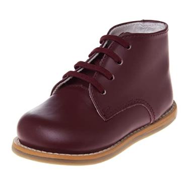 Imagem de Tênis de caminhada Josmo Logan Baby – Sapatos de bebê confortáveis, antiderrapantes, Burgundy, 2 Infant