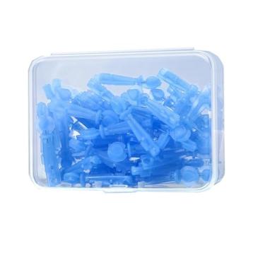 Imagem de 50 agulhas estéreis para espinhas, agulhas descartáveis para acne ferramentas eficazes de remoção de manchas e cravos para pele clara - azul 1