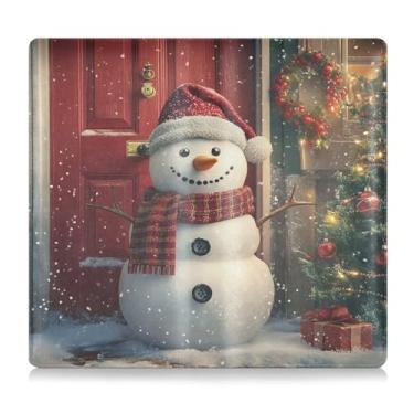 Imagem de CEBUGI Porta-luvas com porta-luvas de boneco de neve para organizador de documentos, 12,5 cm x 24 cm