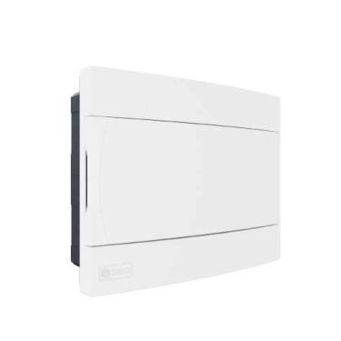 Imagem de Caixa De Distribuição Embutir 9 Din - 6 Ul Com Tampa Branca - Proteção