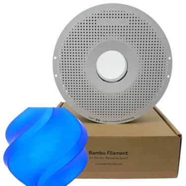 Imagem de Filamento 3d Bambu Lab Pla Translúcido 1kg 1,75mm Com Carretel Reutilizável Cor Azul Blue 13611