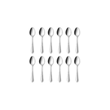 Imagem de Kit 12 Colheres de Chá Beta, Aço Inox, 13cm, Acabamento Polido, Cor Inox, 295g
