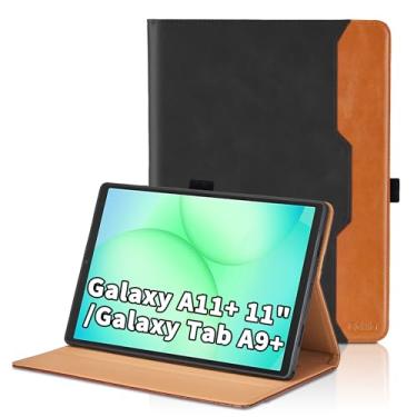 Imagem de Oduio Capa para Samsung Galaxy Tab A11 Plus 2025/ A9 Plus 2023 de 11 polegadas (SM-X236B/SM-X210/X215/X216) - Capa fólio de couro PU com suporte de mão e bolso, capa para tablet inteligente despertar