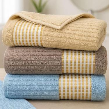 Imagem de Kit 3 Toalhas de Banho Gigante Algodão Luxo 140x75cm Toalha Banhão Macia e Absorvente (TOALHA TOKIO SORTIDA,2 UNIDADES TOALHAS)