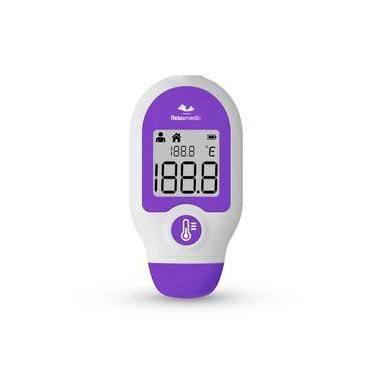 Imagem de Termômetro Digital Infravermelho Rápido Testa Relaxmedic U / ROXO