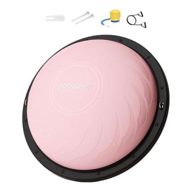 Imagem de RNXRZANK Bola de Equilíbrio para Treino de Força E Flexibilidade, Antiderrapante E Versátil, Ideal para Agachamentos E Exercícios de Pilates, Rosa, 48cm