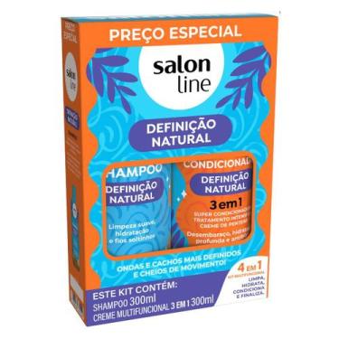 Imagem de Salon Line Kit Shampoo + Condicionador 300ml 4 em 1 Definição Natural