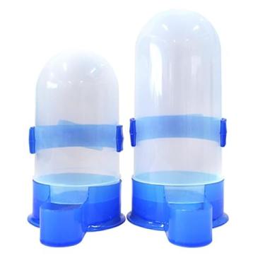 Imagem de Totority Alimentador automático de água para animais de estimação para papagaios e pássaros, design fácil de limpar, fonte de água para alimentação de animais de estimação, cor aleatória
