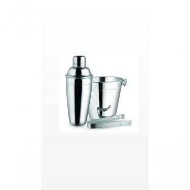 Imagem de Kit Bar 3 Pçs/ Inox Coqueteleira 750 Ml Balde E Pegador - Clink
