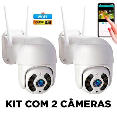 Imagem de Kit 2 Câmeras Segurança Ip Full Hd 360 | Android-ios