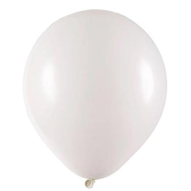 Imagem de Balão De Látex Branco - 8 Polegadas - 50 Unidades