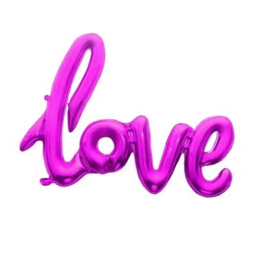Imagem de Balão Metalizado Love Pink - 26 Polegadas