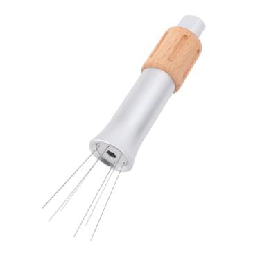 Imagem de Cryfokt Distribuidor de café Tipo Agulha Com Segurança Aprimorada para Grãos de café Bem Distribuídos Com Agulhas Substituíveis para Armazenamento Conveniente, Material de Alumínio e Aço Inoxidável