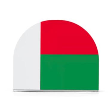 Imagem de Porta-guardanapos de almoço acrílico com bandeira de Madagascar, porta-guardanapos de papel para cozinha, porta-guardanapos de bar para guardanapos de coquetel de papel de jantar