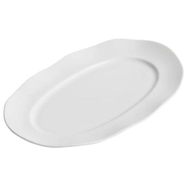 Imagem de Prato de peixe de cerâmica multifuncional de grande capacidade peixe a vapor doméstico minimalista criativo prato de sushi prato de jantar de frutos do mar prato de jantar de comida ocidental adequado