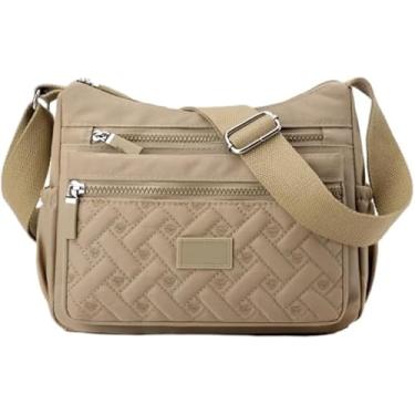 Imagem de GTIANHE-TAN Bolsa tiracolo feminina à prova d'água cor sólida preta rosa casual bolsa mensageiro, One Size, Sem Pedra Preciosa