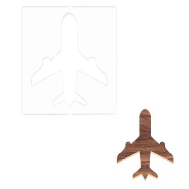 Imagem de Modelos de roteador de aeronaves, ferramenta reutilizável de design de avião de 15 x 17 cm, modelos de madeira de acrílico para presente de marcenaria, amantes de aviões, decoração de casa, uso de