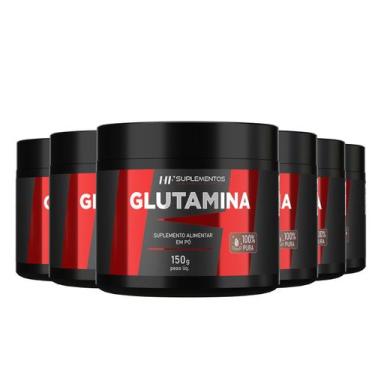 Imagem de 6x glutamina 150g hf suplementos