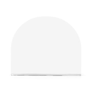 Imagem de Porta-guardanapos de papel acrílico branco fumê em forma de U, dispensador de bandeja de papel descartável para guardanapos de coquetel, pacote com 1 ou 2