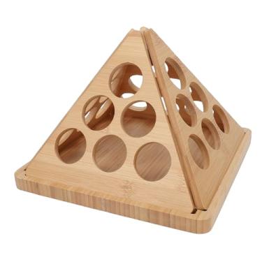 Imagem de VBESTLIFE Organizador de Armazenamento do Suporte da Cápsula de café, Quadro Triangular de Madeira, Organizador da Estação de café Bancada, 24 Vagens