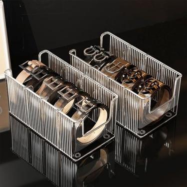 Imagem de Organizador de cinto – pacote com 2 com 4 compartimentos ajustáveis e design empilhável, (2)