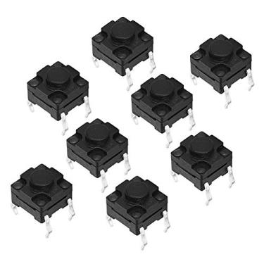 Imagem de Hyuduo Interruptor de Botão Tátil de 100 Pces, Interruptor Eletrônico de 6x6x5mm Com 4pin, para a Eletrônica Remota do Teclado do Lcd da Chave Carro