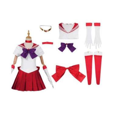 Imagem de Fantasia De Cosplay De Anime Sailor Moon Amarela, Vestido Uniforme De 