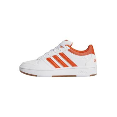 Imagem de adidas Tênis feminino Hoops Classic W, Branco/Rosa Bliss/Branco, 35