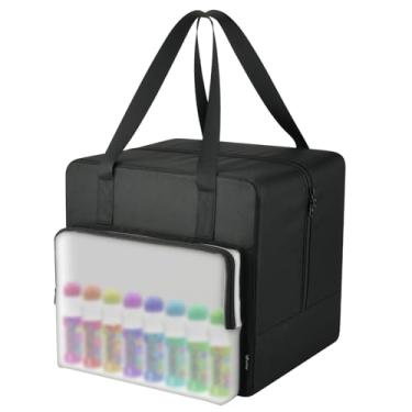 Imagem de Easecos Bingo Game Sets Carry Bag Large Capacity Bingo Dauber Bag for Holding Game Accessories and Rotary Cage, Portable Storage Tote Carrying Case for Family Games Night, Parties, Case Only