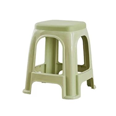 Imagem de Banqueta de apoio para os pés/descanso para os pés, três bancos de plástico espesso para casa, sala de estar, mesa, banco, antiderrapante, banheiro, mesa de chá, banquinho para pés (cor: marrom