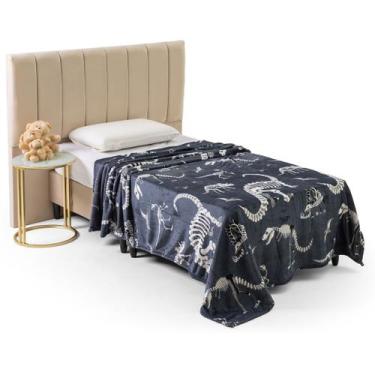 Imagem de Cobertor Manta Solteiro Infantil Flanel Microfibra Toque Extra Macio S