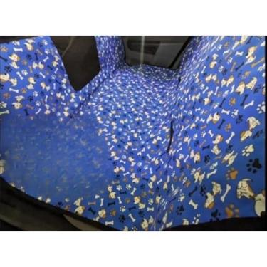 Imagem de Capa Protetora Banco Traseiro Impermeável Pet com Viseira Capa Pet Carro(AZUL)