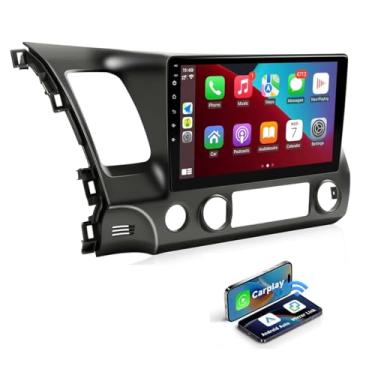 Imagem de WEPARTICULAR Tela sensível ao toque de 10,1 polegadas para carro estéreo compatível com Honda Civic 2006-2011, Wireless Carplay Android Auto Car Radio Suporte MirrorLink WiFi Navegação GPS Rádio FM 2G